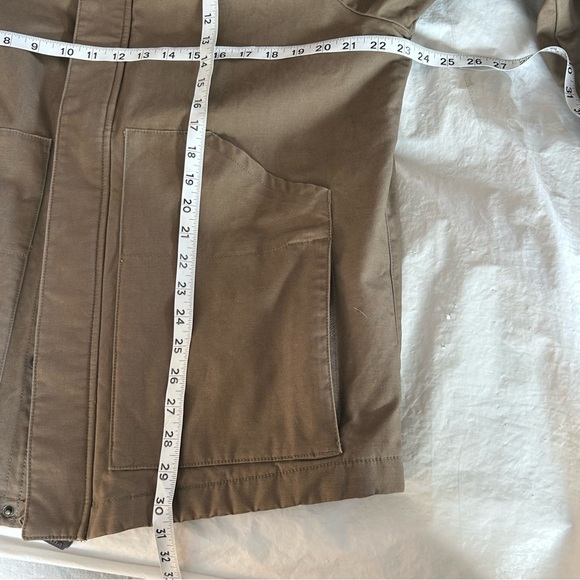 Prana Upper Dash Shirt Jacket Mens L Slate Green Flannel Lined Chore Coat NWOT - Picture 15 of 16